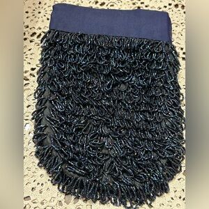 Black Beaded Evening Clutch